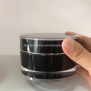 Jar 100ml Screw Black Cup Luxury Cosmetic